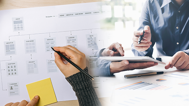 2. Webサイト全体の構成を設計しましょう。